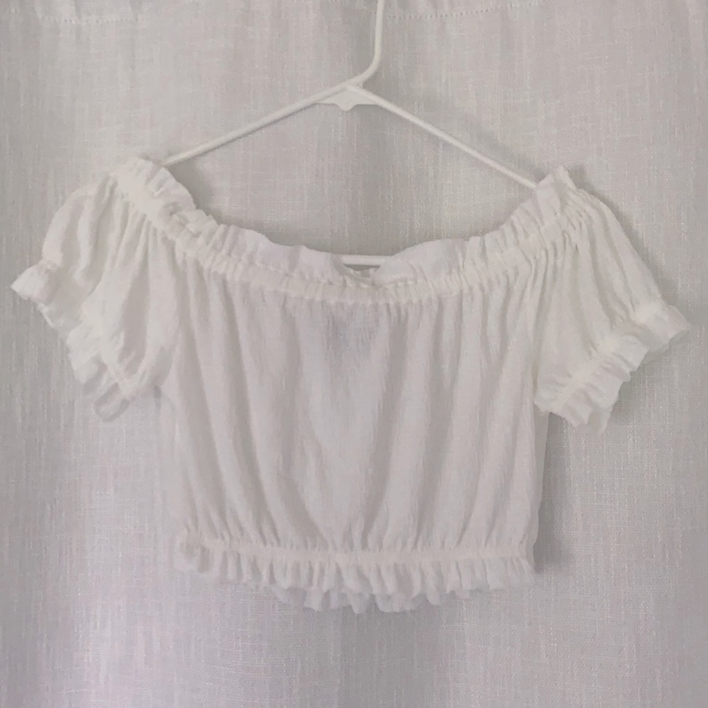 White Crop Top